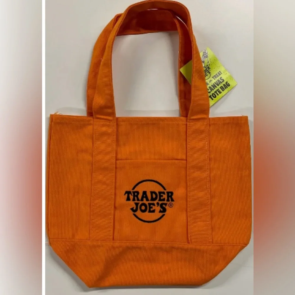 NWT 🎃 Halloween Trader Joe’s MINI Canvas Tote ‼️LIMITED EDITION‼️